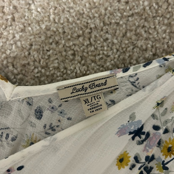Lucky brand white/floral maxi dress - Picture 4 of 4